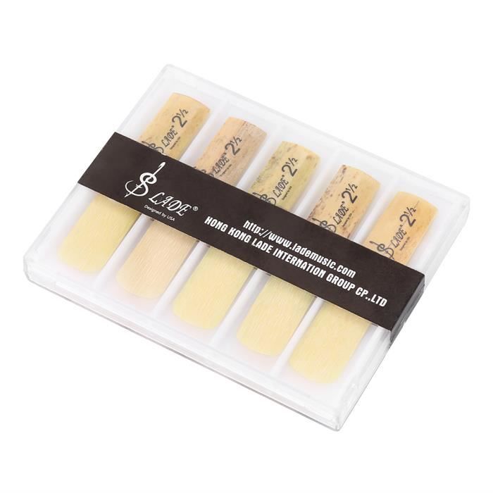 Saxophone Reed Alto Saxophone Reed En Plastique 2.5 Soprano Bec Embouchure Anche Réparation Pièces Réparation Reed Accessoire