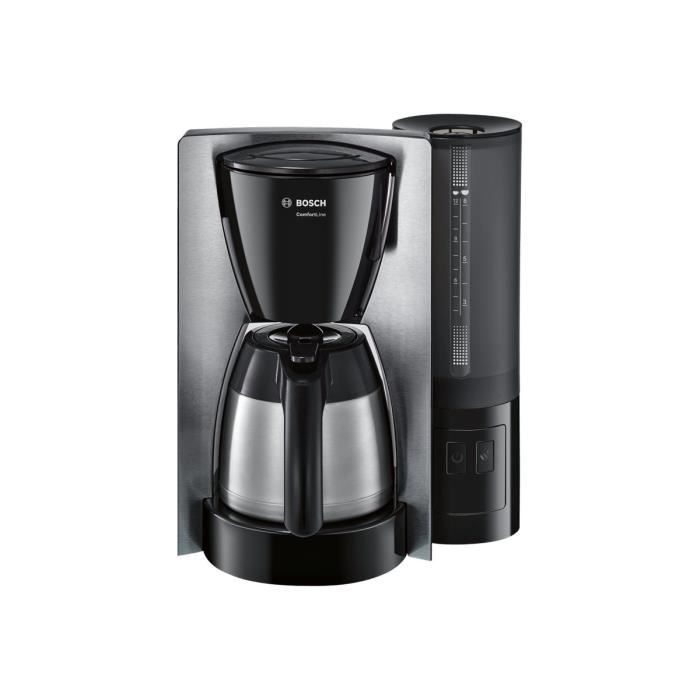 Bosch ComfortLine TKA6A683 - Cafetière - 12 tasses - noir-inox