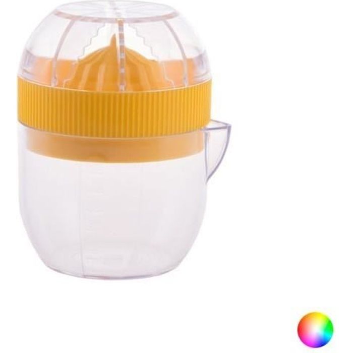 Presse-agrumes finition transparente (125 ml) - Pour jus de fruit et jus d'orange Couleur - Orange