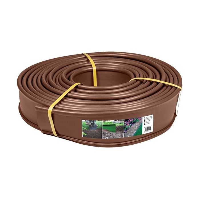Bordure de jardin marron - 12,5 cm x 18 mètres