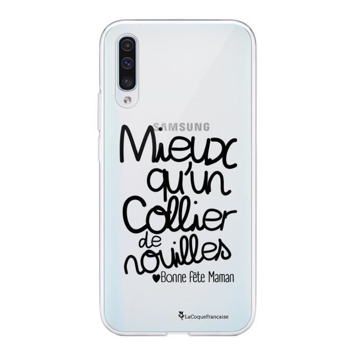 Coque Samsung Galaxy A50 360 intégrale transparente Collier de nouilles Ecriture Tendance Design La Coque Francaise.