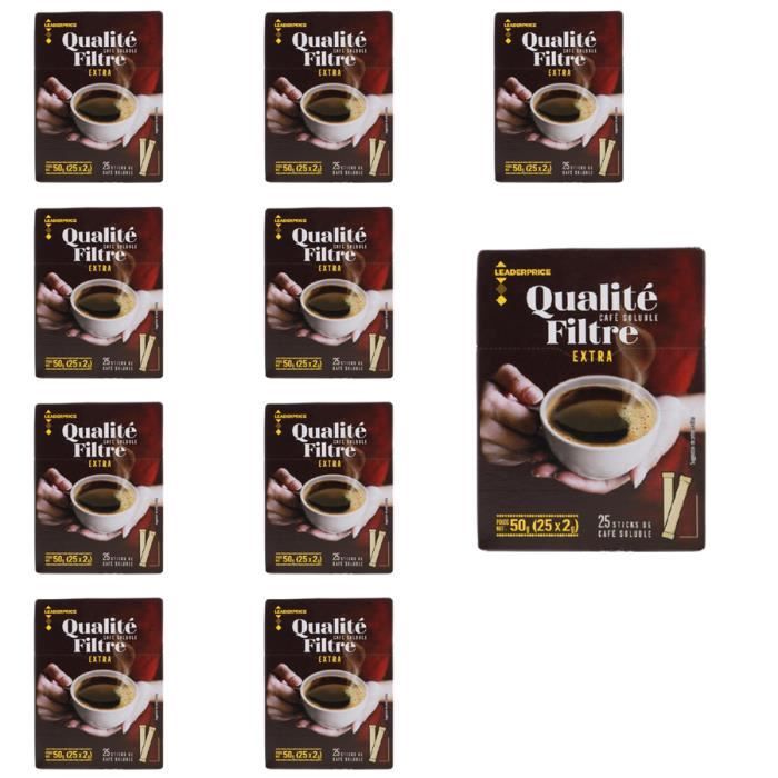 [Lot de 10] Café soluble qualité filtre extra - 50g l'unité