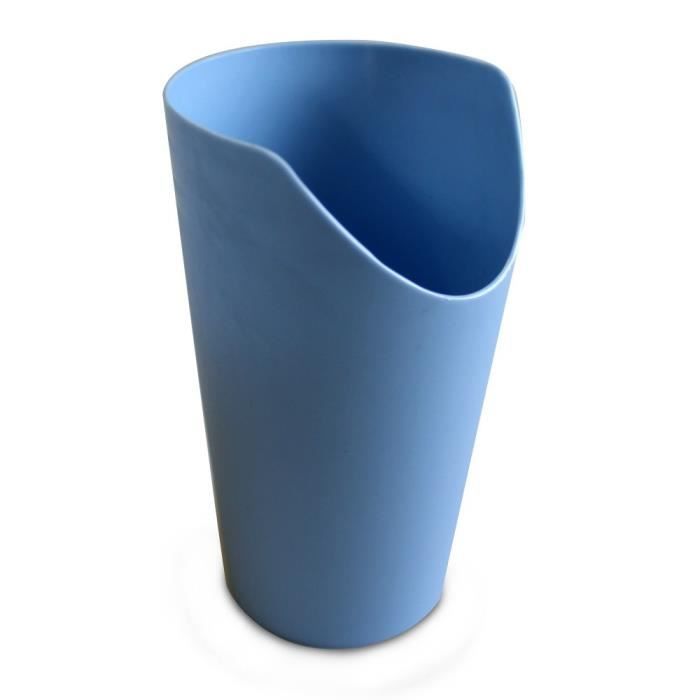 Verre à découpe nasale - Gobelet ergonomique - Bleu