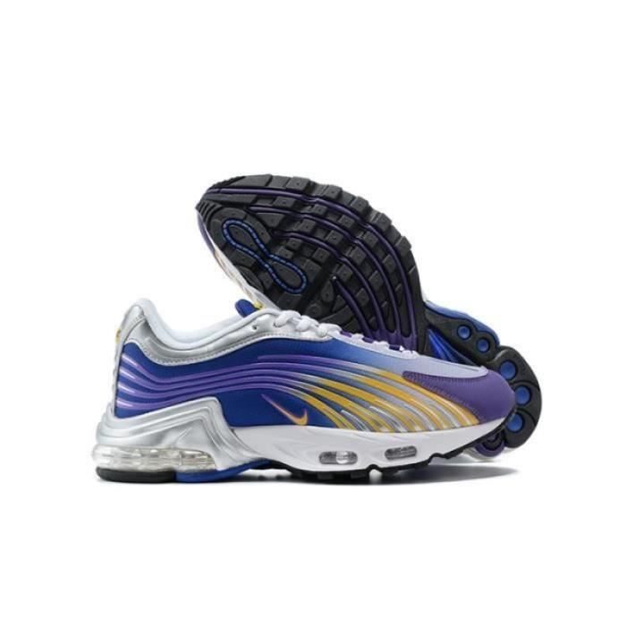 Baskets Plus TN 2 Homme Chaussures Entraînement de Sport Violet Jaune