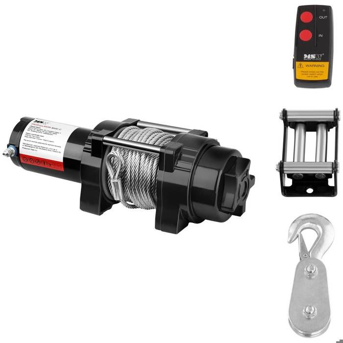 Treuil 4x4 Poulie de renvoi incl. 1590 kg-3500 lbs Longueur câble 155m Diamètre câble 55mm Tambour diamètre28mm PROPULLATOR 3500-C