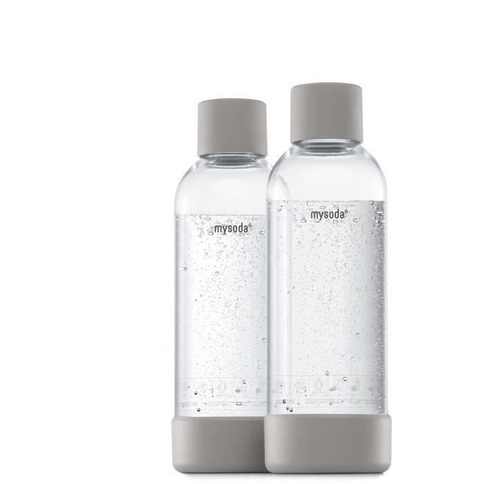 MYSODA - Pack de 2 bouteilles Dove PET et Biocomposite 1L