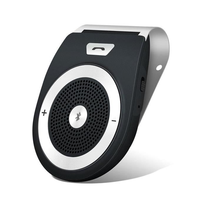 Kit Mains Libres pour Voiture Bluetooth 4.1-S Auto Allume ,Support deux telephones et GPS