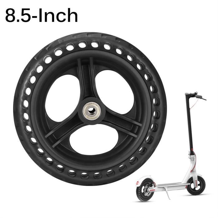 Pneu de scooter électrique en fibre de verre de 8,5 pouces en nid d'abeille noir de pneu de scooter électrique non pneumatique
