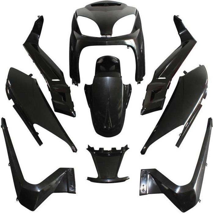 carrosserie/carenage maxiscooter adaptable yamaha 125 xmax 2006>2009/mbk 125 skycruiser 2006>2009 a peindre (kit 10 pieces) -p2r-