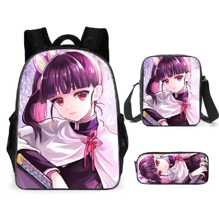Demon Slayer Sacs D'école Cool Garçons Filles Anime Sac À Dos Scolaire Tueur de démons Enfants Backpack A30