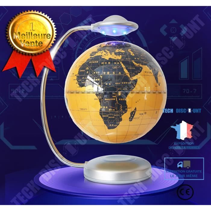 TD® Globe lumineux a levitation magnetique de 8 pouces