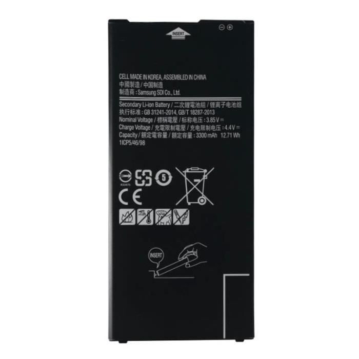 Batterie Li-ion rechargeable 3300mAh EB-BG610ABE pour Galaxy J7 Prime, On7 (2016), G610, G610F / DS, G610Y