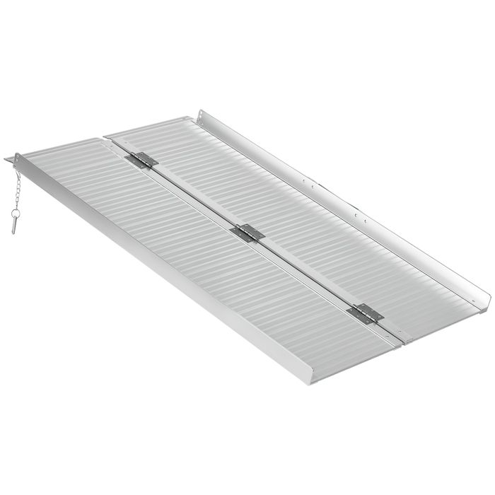 Comparer les prix de Rampe de chargement HOMCOM rampe d'accès pour fauteuil roulant pliable antidérapante capacité de chargement 270 kg