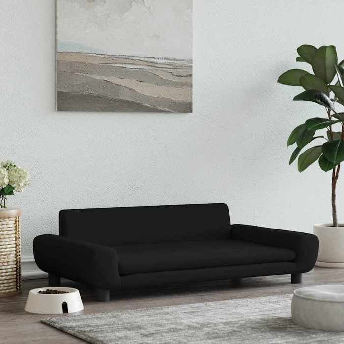 Vidaxl Lit pour chien noir - 100x54x33 cm
