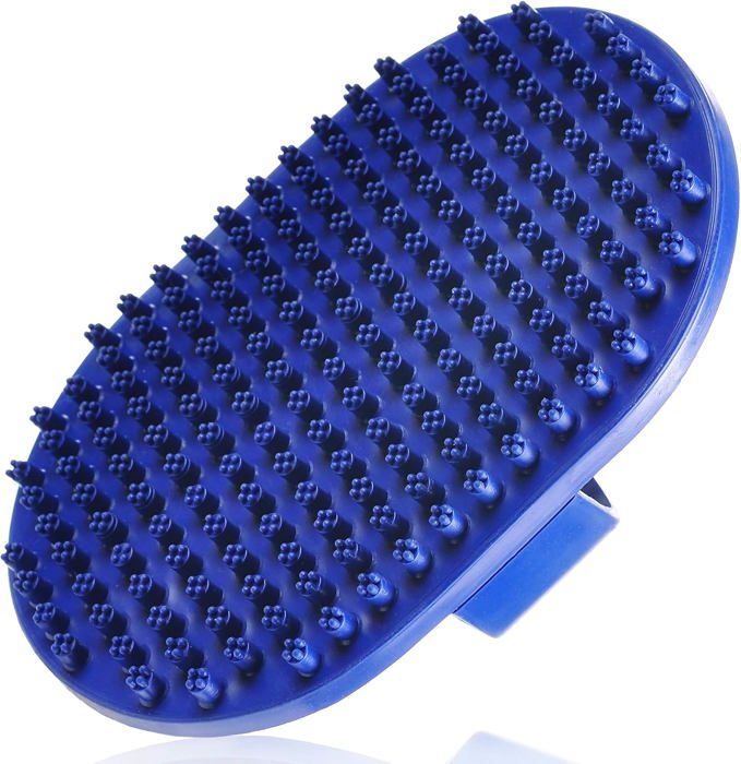 Comparer les prix de Brosse de toilettage pour chiens et chats - Brosse en caoutchouc - Brosse shampoing pour animaux de compagnie Label