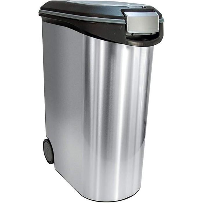 Conteneur à Croquettes Chien 54L (20kg) Hermétique Anti-Odeurs Grand Rangement Nourriture Animale BOITE DE RANGEMENT