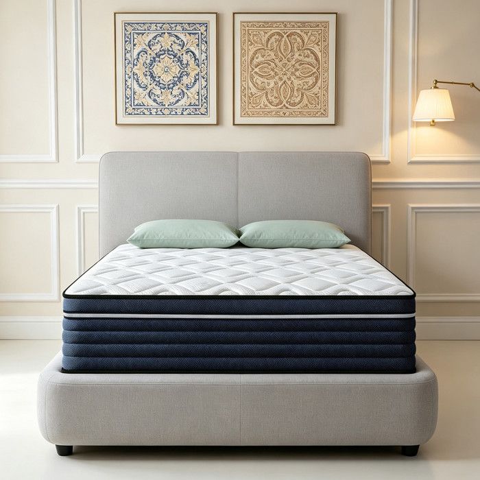 Matelas 140x200 cm Mousse à Mémoire de Forme Épais 26 cm Soutien Parfait Ergonomique Soulage Les Tensions Dorsales