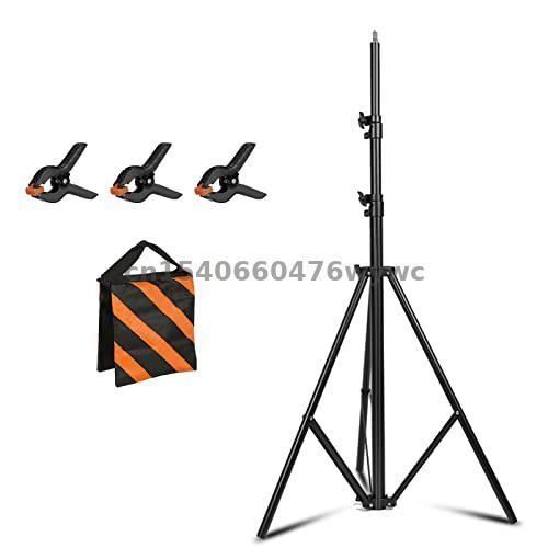Type A-Support de lumière en aluminium 9.8 pieds-3m, trépied réglable à coussin d'air pour photographie avec
