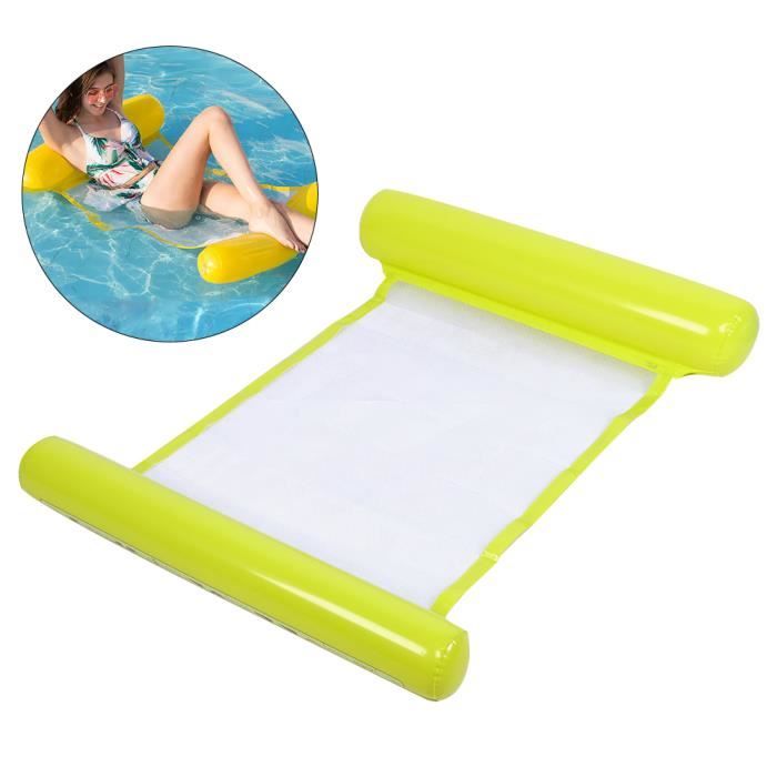 Hamac Flottant De l'eau Chaise Longue De Piscine Rafts Gonflables Chaise Flottante en Maille