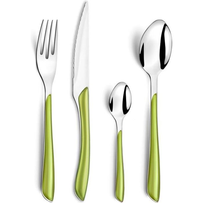 Amefa 645600AF01C40 Instinct M/énag/ère 24 pi/èces 13,7 x 7 x 26,5 cm Acier inoxydable Coffret 6 personnes Finition brillante