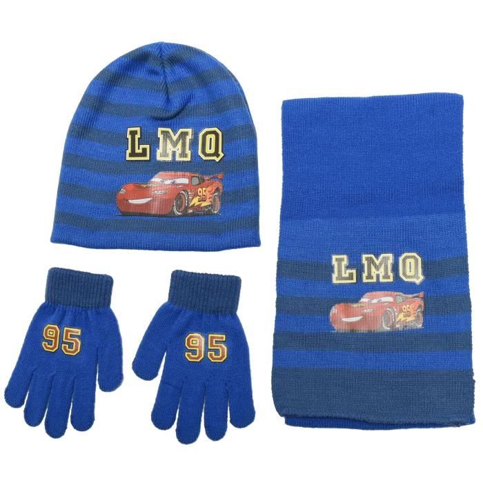 Ensemble Bonnet, Écharpe & Gants Enfant - Motif Flocons - Chaud Hiver 2 à 8 Ans