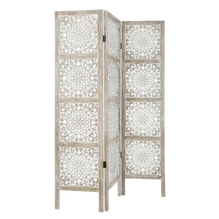 Paravent Etnik blanc H170cm - Atmosphera Créateur dintérieur Paravent Etnik blanc H170cm - Atmosphera Créateur dintérieur