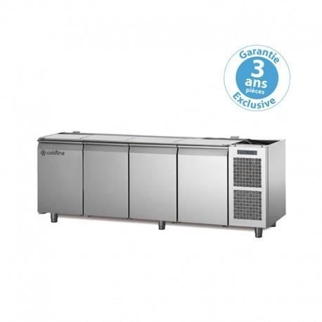 Table réfrigérée positive 0/+10°C - 460 L - 3 portes - Groupe logé - TG703C-3 - Dalmec
