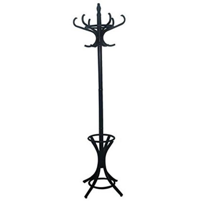 Porte Manteaux Sur Pied Noir En Bois Style Thonet Avec Support Pour Parapluies