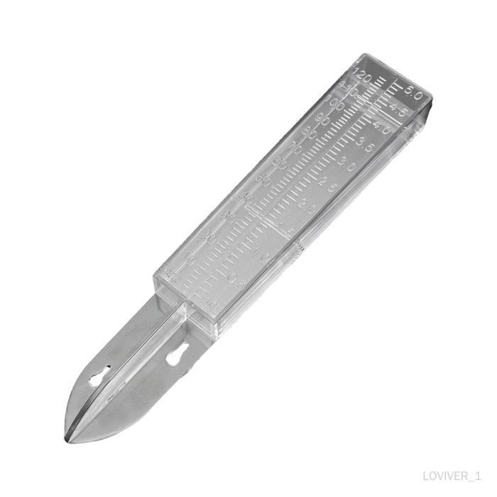Pluviomètre Double échelle Transparent - Lot De 2, Dimensions 20x10 Cm, Avec Piquet Pour Sol, Jardin, Extérieur