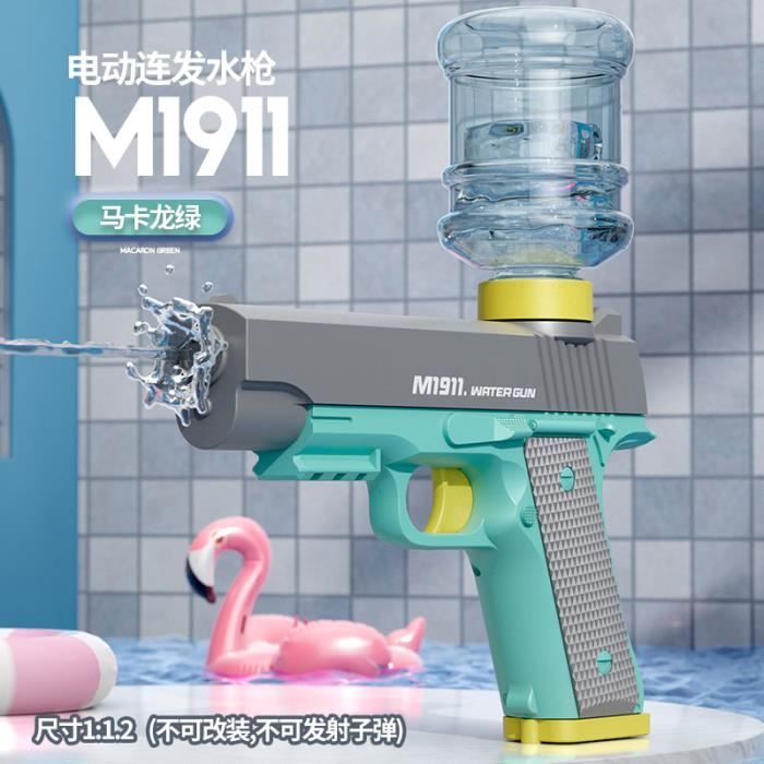Skirfy Pistolet à Eau Électrique – Portée 10,7 M – Aspiration Automatique, Lumières LED, Réservoir Intégré – Pour Enfants Et Adultes – Idéal Pour Batailles Estivales