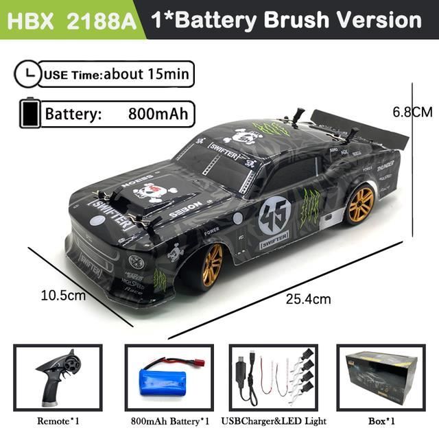 Bross?�-1B - Voiture Radiocommand?�e 2188a 1-18 ?? 4 Roues Motrices Pour Adultes, Mod?�le 