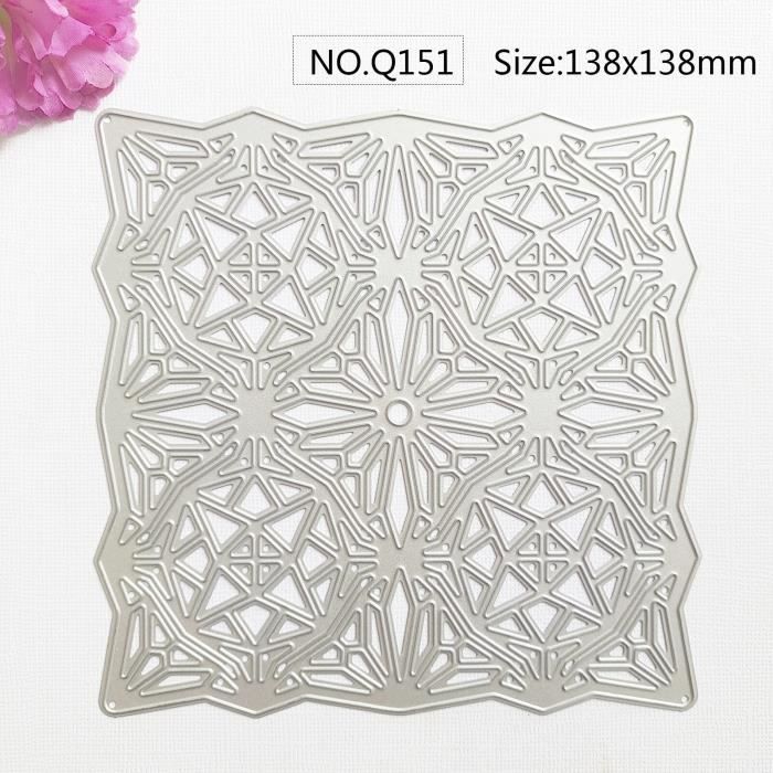 Pochoir Découpe Mur De Briques En Métal - Gabarit Pour Scrapbooking, Cartes, DIY - Modèle ZC291