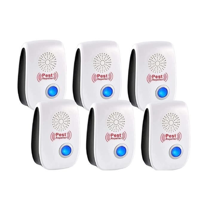 Répulsif Ultrason Anti Nuisibles - 4 Appareils, Contre Souris, Rats, Moustiques, Fourmis, 1200 Pi²