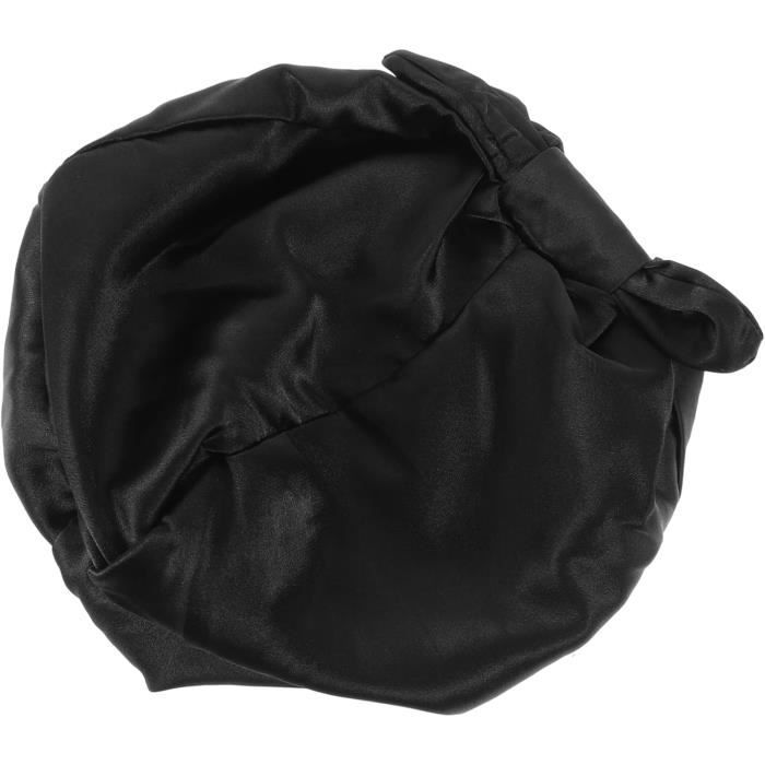 Turban Femme Chimio / Bonnet De Nuit - Élastique, Design Nœud Bohème - Taille Unique 52-56cm - Polyester Doux