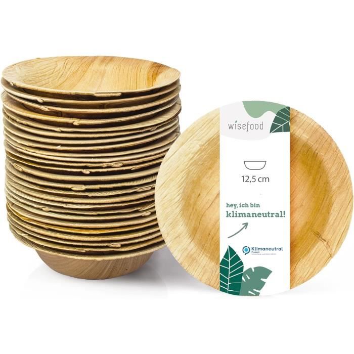 Wisefood Lot 1000 Fourchettes à Frites Bois De Bouleau 12 Cm – Jetables, Écologiques Et Biodégradables