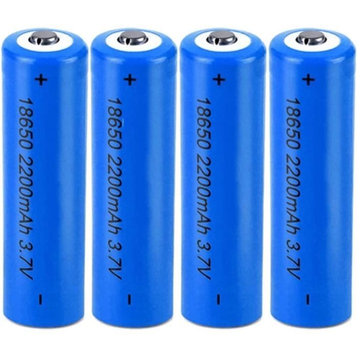 18650 piles rechargeables 3 7v li ion batterie 2200mah pleine capacit 