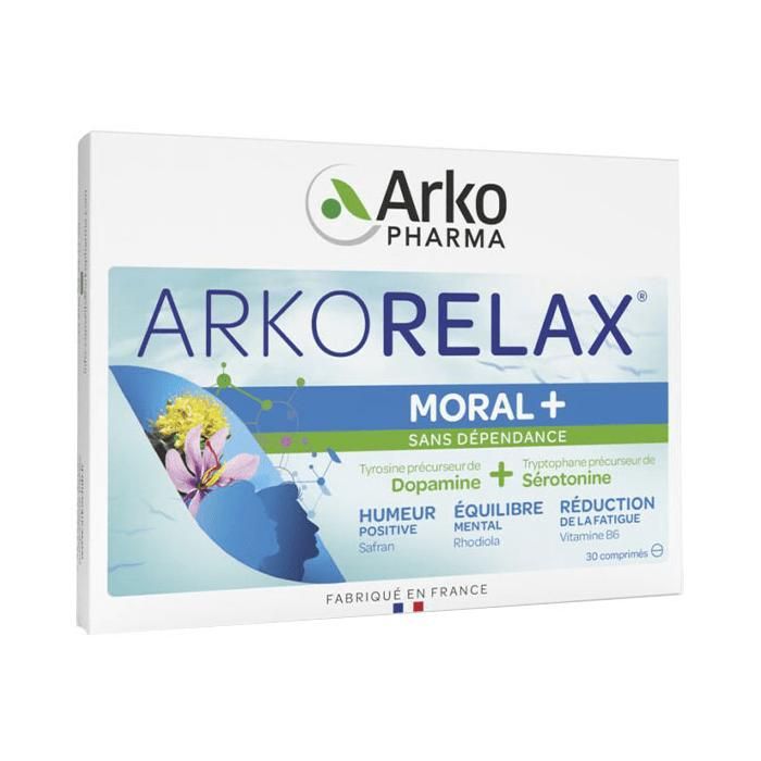Comparer les prix de Arkopharma Arkorelax Moral+ 30 comprimés