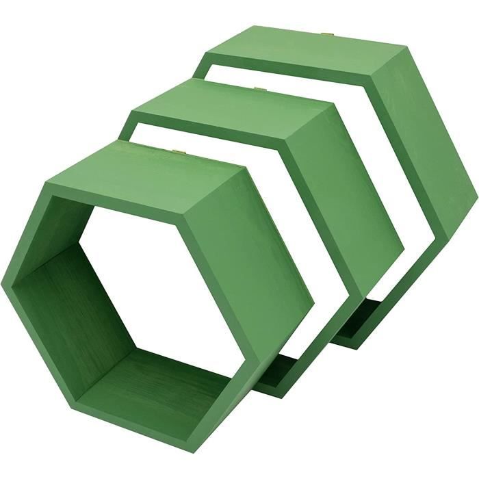 Yitobici - Plaques de bois hexagonales naturelles, 20 pièces de 10 cm, pour artisanat, pyrogravure, peinture et décorations suspendues