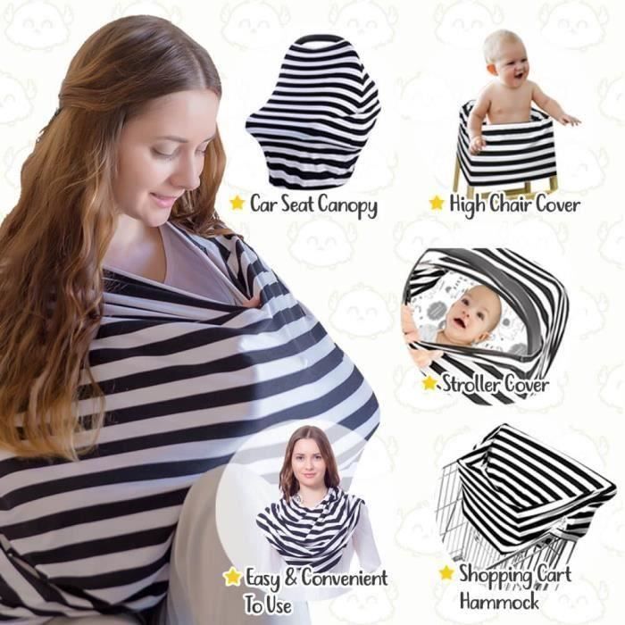 4 en 1 Multifonctions Echarpe d'Allaitement- Couverture pour Promener Bébé  Nouveau-né tout-petits Cadeau L0253 - Cdiscount Prêt-à-Porter