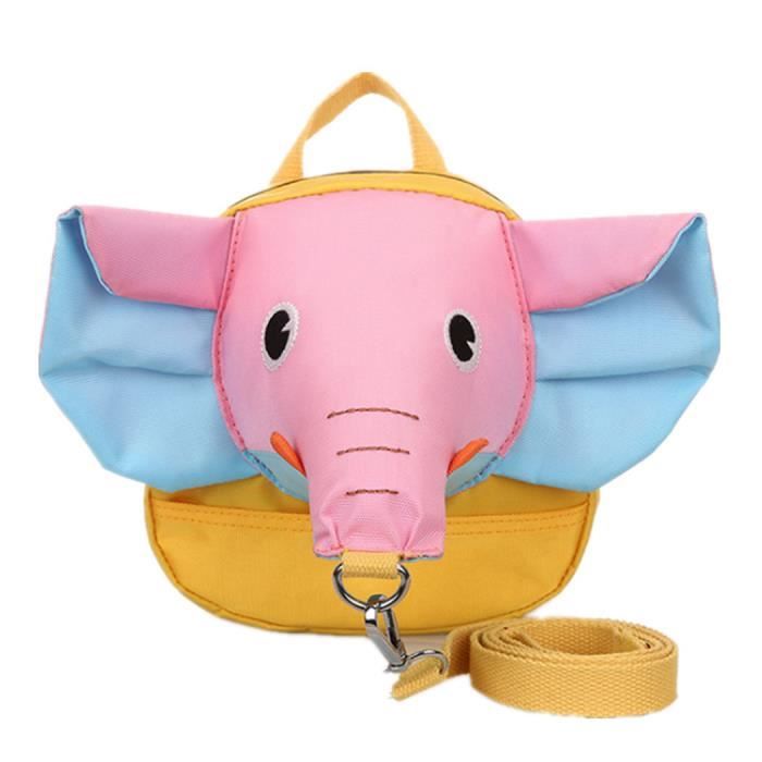 Sac A Dos Enfant Garderie Maternelle Creche Cartable Ecole Avec Corde Guide Anti Perte Pour Bebe Elephant Nez Rose Oreille Bleu Achat Vente Cartable Soldes Sur Cdiscount Des Le Janvier Cdiscount