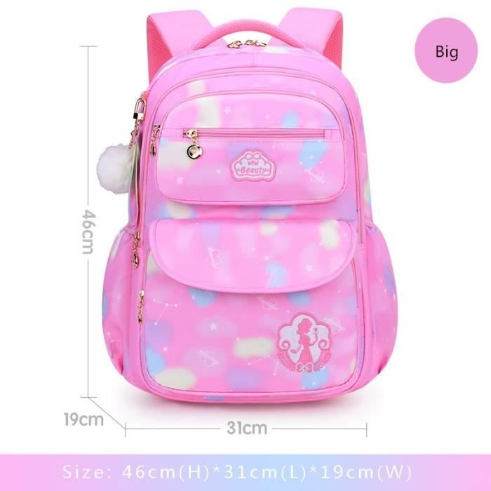 Gros rose 1 elementary school bags for girls cute book bag set