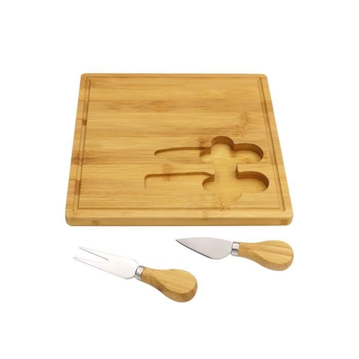 Plateau à Fromage En Céramique Avec Poignée Bambou – Beige