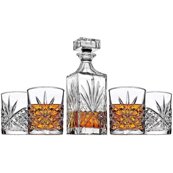 Ensemble de Verres à Whisky en Cristal Européen Mekavi avec Couvercle