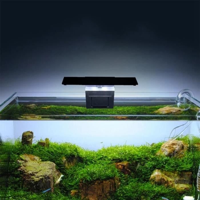 Lampe LED étanche pour aquarium - Slim Led Aquarium Light - Noir - Eclairage doux - Économie dénergie