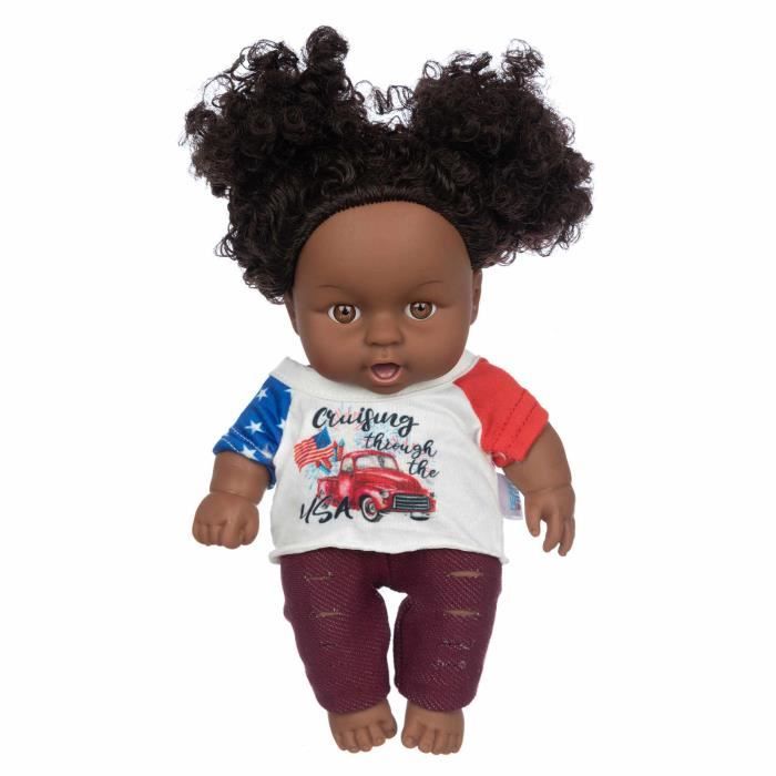Bebe Noir Africain Noir Mignon Bebe Boucle Noir Jouet De Bebe En Vinyle De 12 Pouces F144 Cdiscount Jeux Jouets