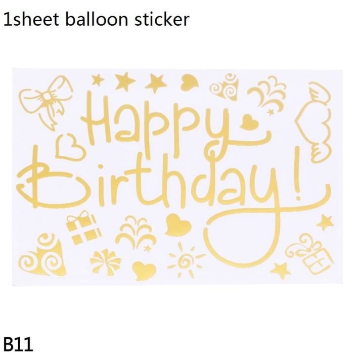 Sticker Ballons de joyeux anniversaire 