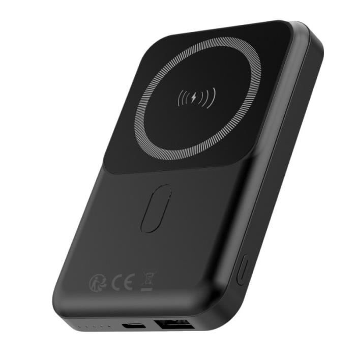 Batterie de Secours - AVIZAR - 20W - 10000mAh - Induction MagSafe - Charge 3 appareils simultanément