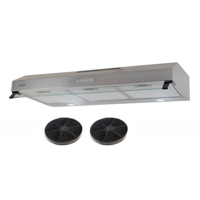 BELDEKO Hotte Casquette 90 cm Inox 438 m3/h 200W - Marque Française