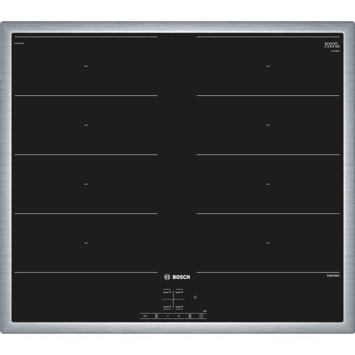 Table Induction Bosch Serie 6 PVS83KHC1Z - 80 Cm - Noire - Encastrable - Neuve
