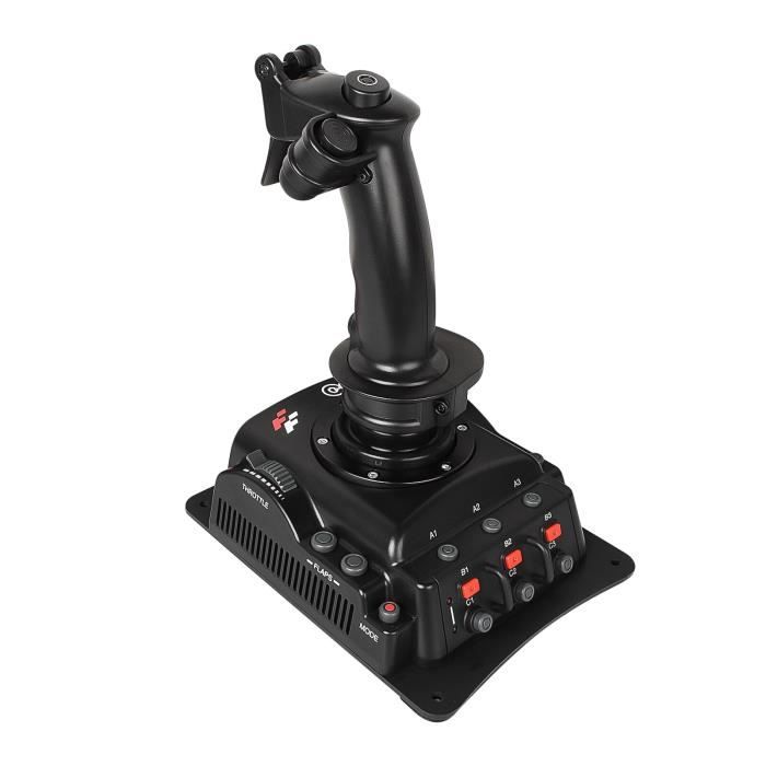 de jeu filaire USB pour simulateur de vol contr ôleur de vibration joystick PC de bureau
